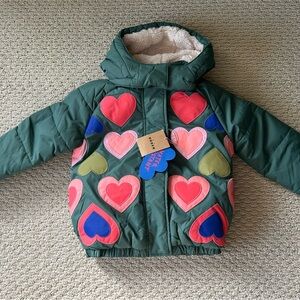 NWT Mini Boden Puffer Jacket